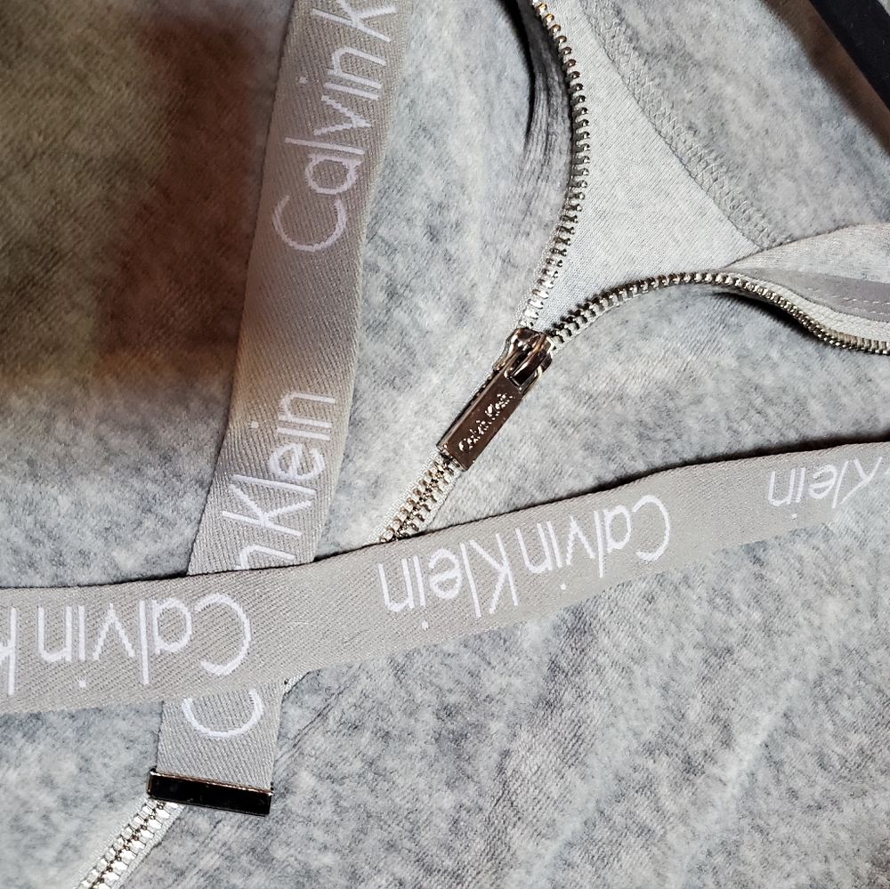 Calling Klein zip up velore hoodie
